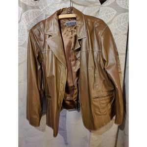 Guillaume 100% Brown Leather Jacket, 3X